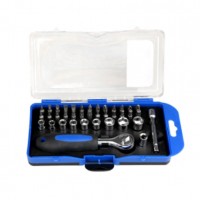 Y03042 38PCS  Automotive Hand Tool Set Screwdriver Bits Set ratchet handle Wrench Socket Set