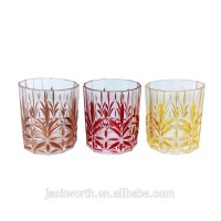 Acrylic Royal Carved Double Old Fashioned Glasses