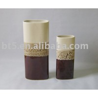 Simple modern style special painting design ceramic vase flower for sale