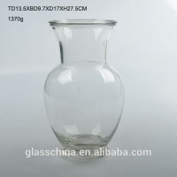 big belly glass vase,round vase clear 1510G